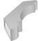 Ekena Millwork 3-in. W x 16-in. D x 22-in. H Olympic Architectural Grade PVC Knee Brace BRCP03X16X22OLY - alternate 5